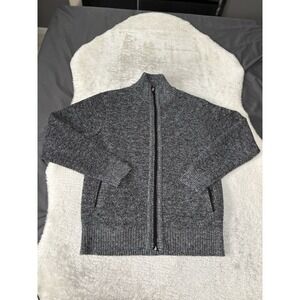 7 Diamonds Sweater Mens Medium Full Zip Shawl Collar Knit Cardigan Blanket Lined